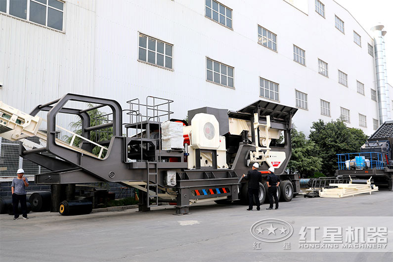 顎式移動磕石機，石頭粗碎更給力